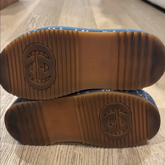 Gucci Denim Slide Sandals Size 5 100% Authentic - Picture 5 of 7